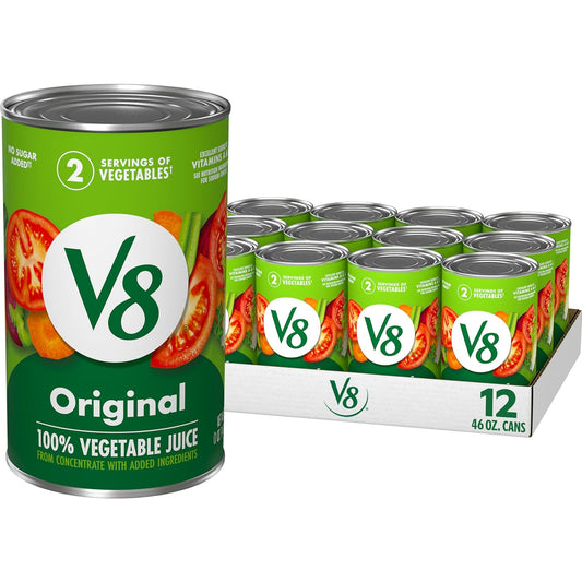 V8 Original 100% Vegetable Juice - Healthy 12 Pack for You