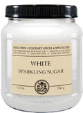 White Sparkling Sugar Large Grain Canister - Holiday Decorating