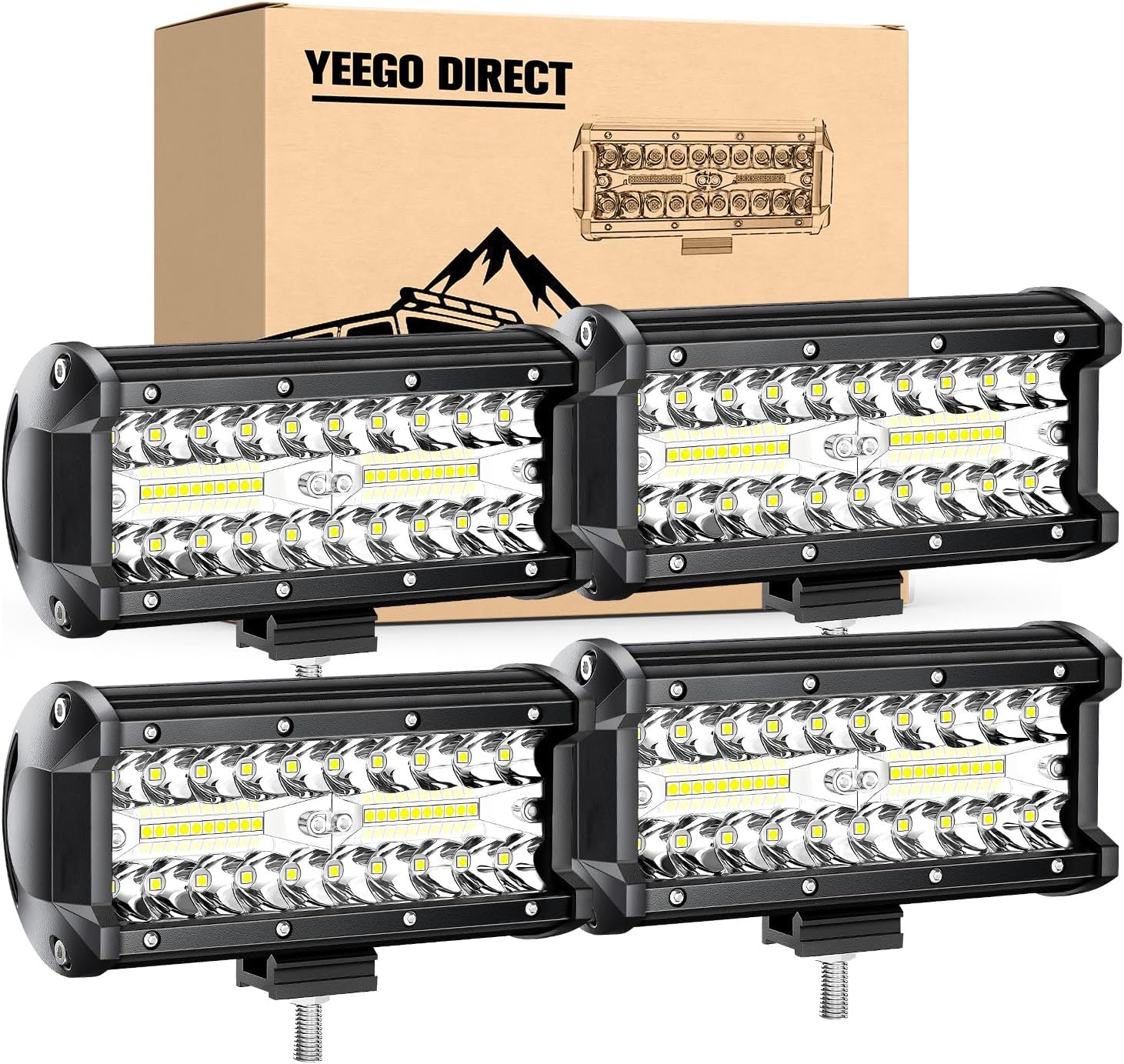 YEEGO DIRECT 7 Inch LED Light Bar for Offroad and Driving