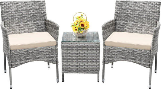 Devoko 3 Pieces Patio Furniture Set for Outdoor Comfort
