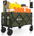 Collapsible Wagon Cart Foldable - Lightweight Heavy Duty Beach Wagon