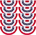 10 PCS Patriotic Decorations 2 4 ft American Pleated Fan Flag
