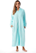 Just Love Plush Zipper Lounger Solid Robe - Supremely Cozy Zip-Up