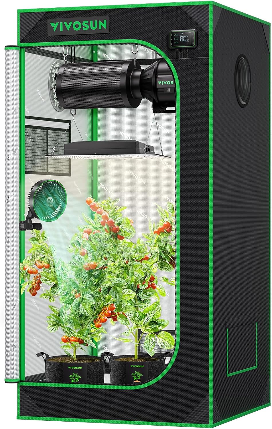 VIVOSUN S224 2x2 Grow Tent for Hydroponics with Observation Window