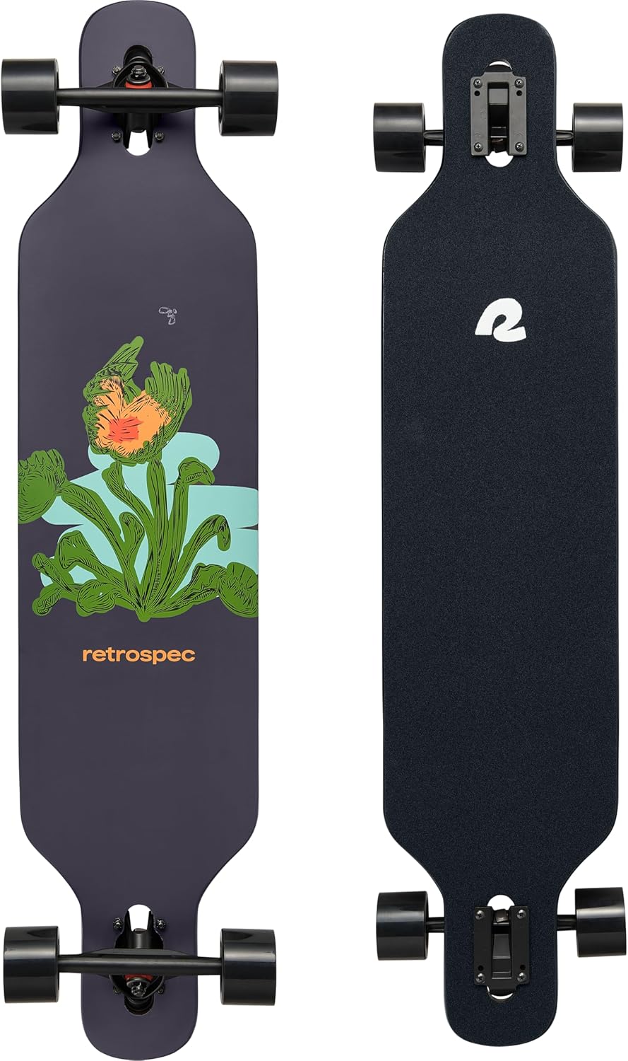Retrospec Rift Drop-Through Longboard for Commuting and Cruising