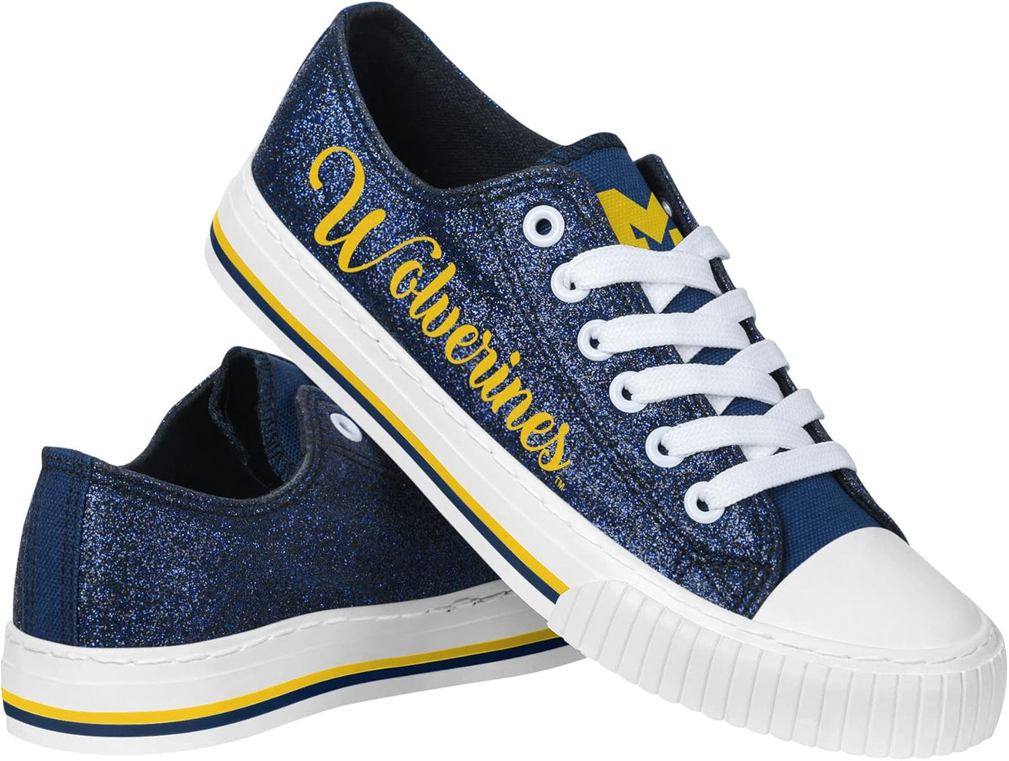 FOCO Women's NCAA College Team Logo Fashion Low Top Sneakers