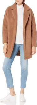 Teddy Bear Fleece Oversized-Fit Lapel Jacket - Cozy Layering