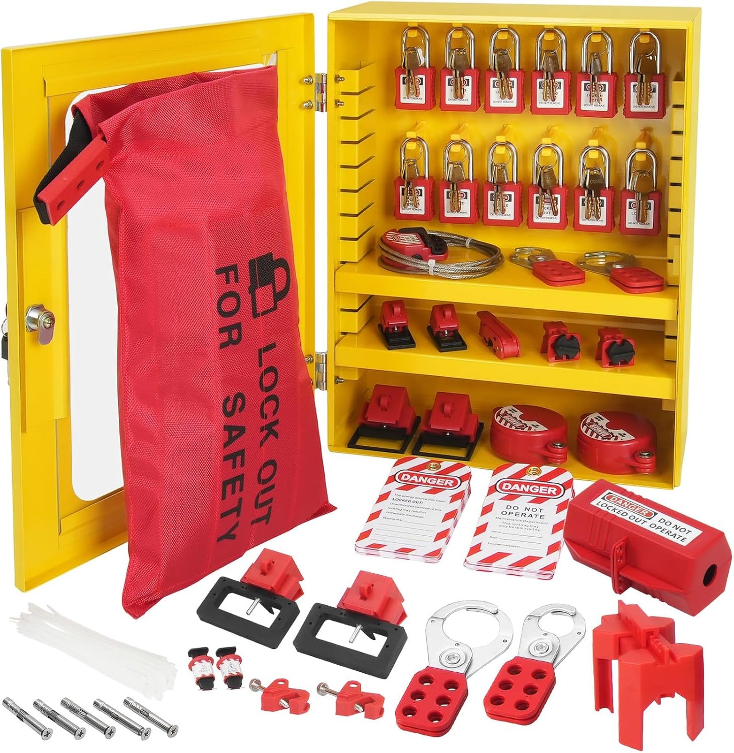 VEVOR Electrical Lockout Tagout Kit for Ultimate Safety Needs