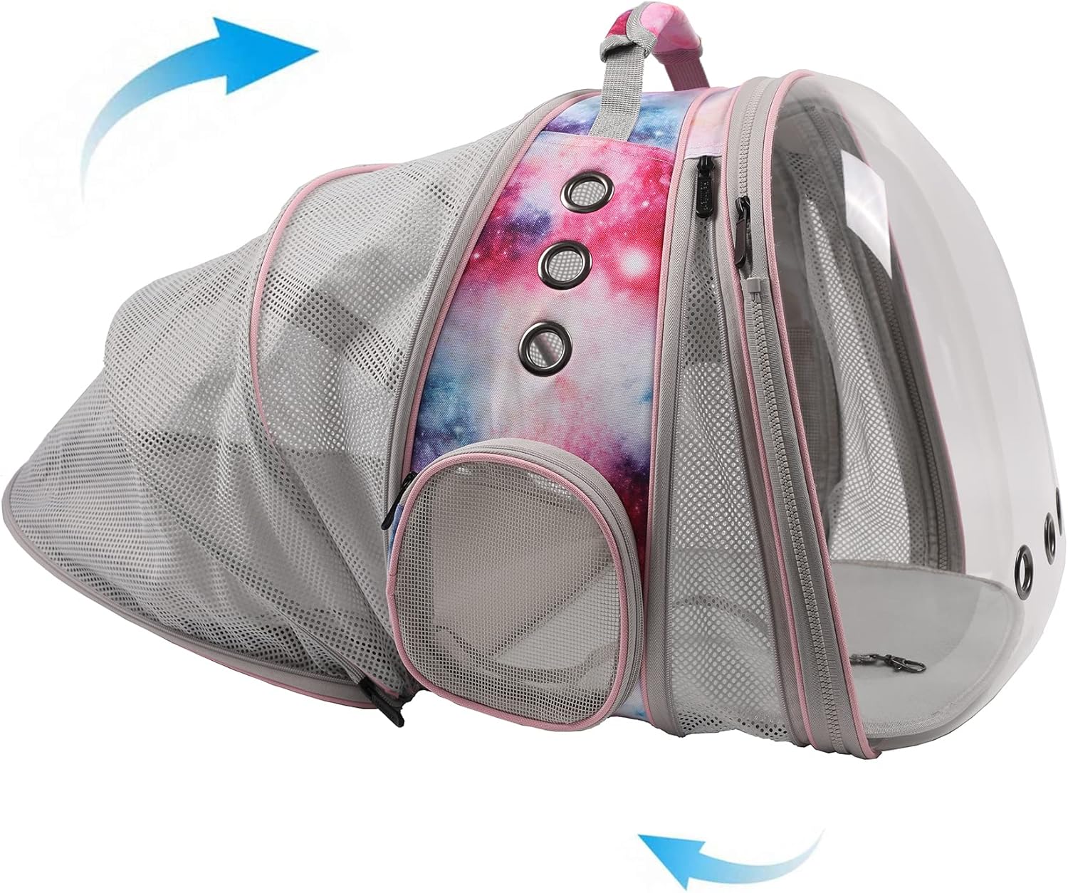 Dual Expandable Cat Backpack Carrier for Large Cats and Puppies