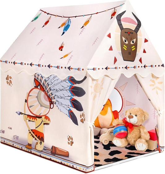Kids Play Tent with LED Star Lights - Indoor Outdoor Fun!