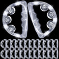 LED Light Up Tambourines 24 Pack - Glow Party Tambourine