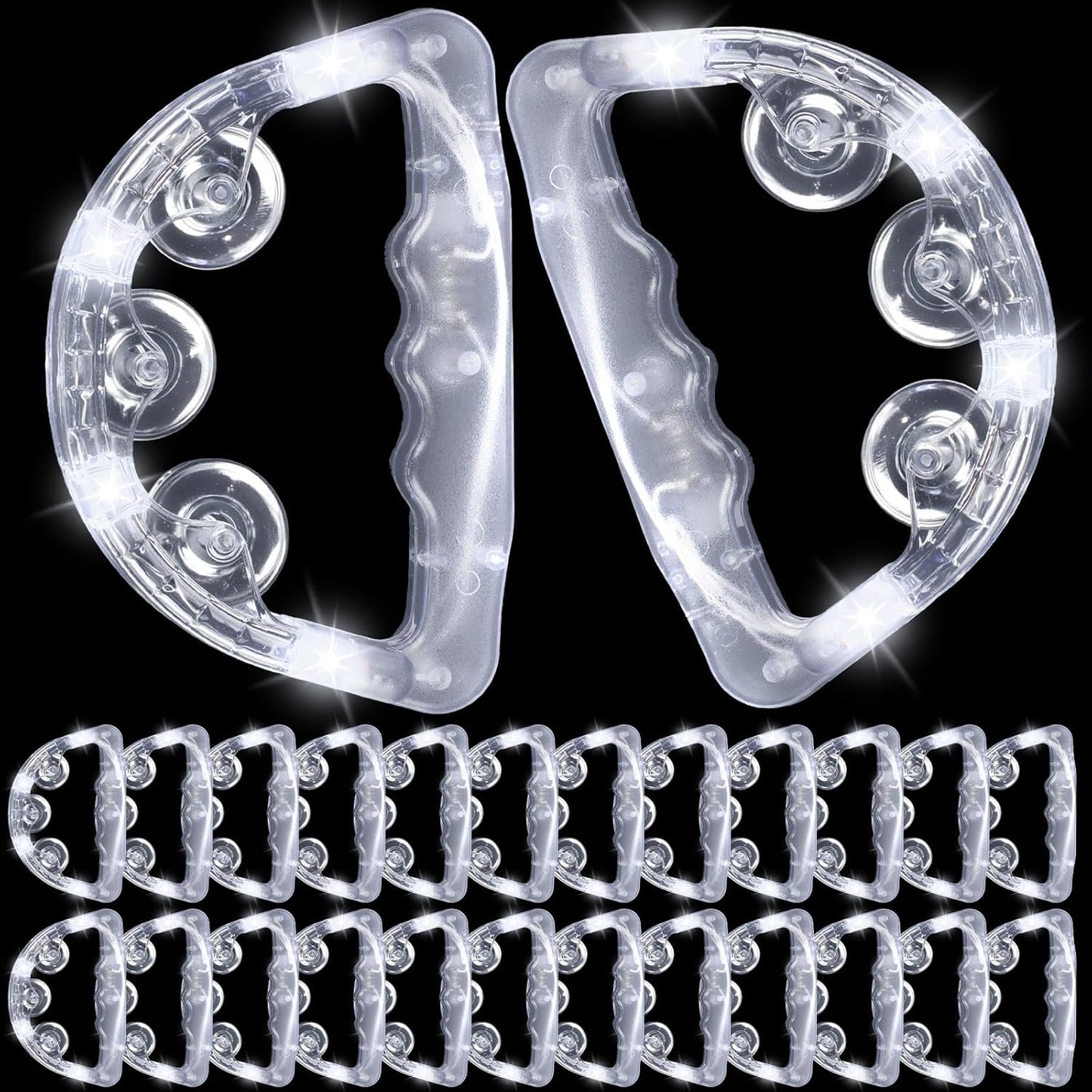 Yunsailing LED Light Up Tambourines for Parties and Events