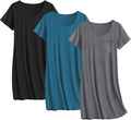 Ekouaer Cotton Nightgowns for Women - 3 Pack Sleepshirts