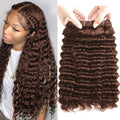 Deep Wave Human Hair Bundles 12 14 16 in 100% Unprocessed Short Curly