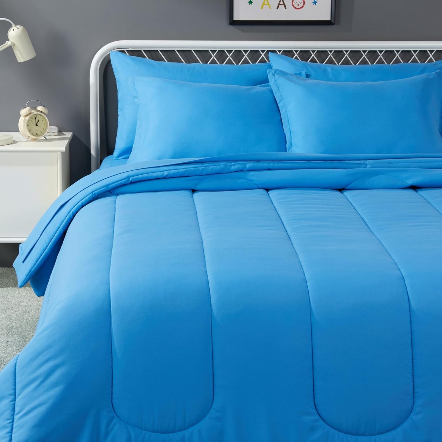 Microfiber Kid's Bed-in-a-Bag Bedding Set for Full/Queen Beds
