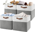 13 Inch Cube Storage Bins Set of 4 - Foldable Shelf Organizers
