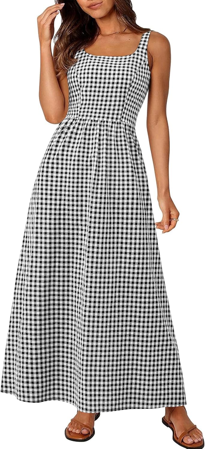 Stylish Summer Maxi Dresses for Women with Spaghetti Straps