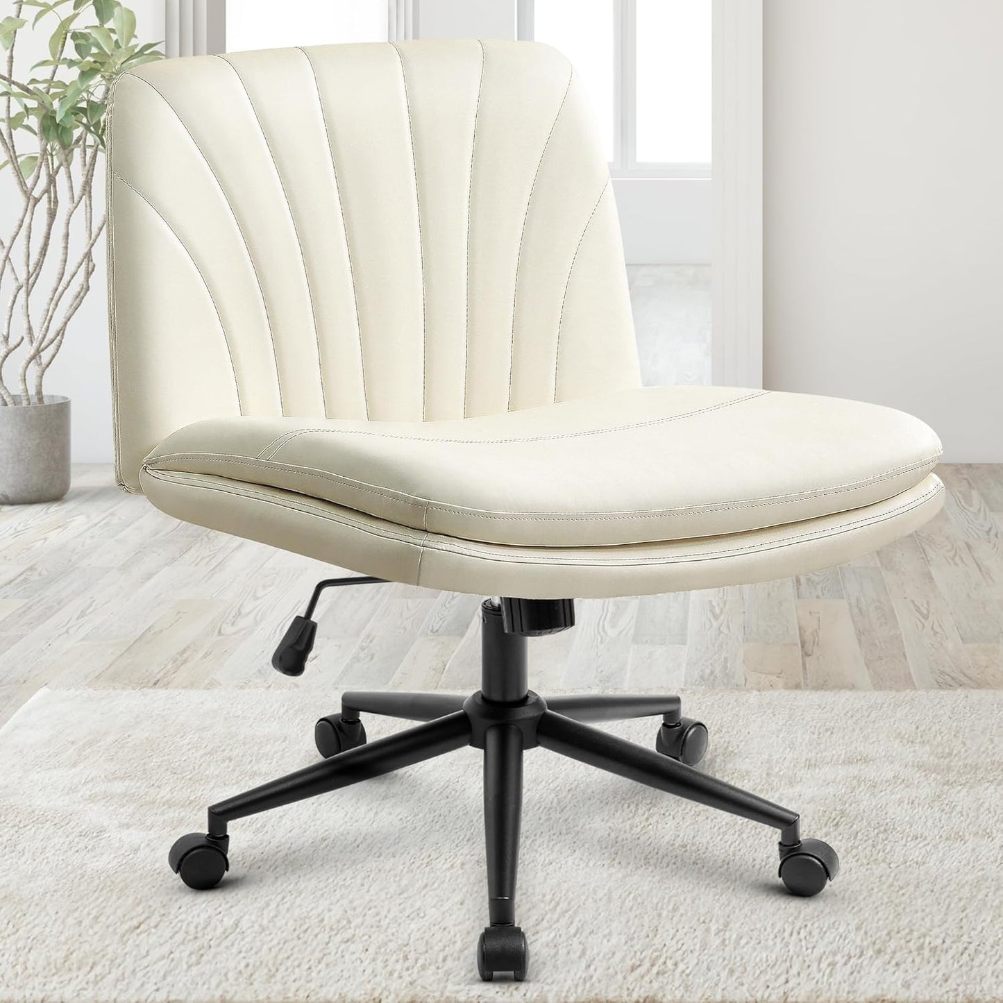 Criss Cross Chair with Wheels for Home Office Comfort and Style