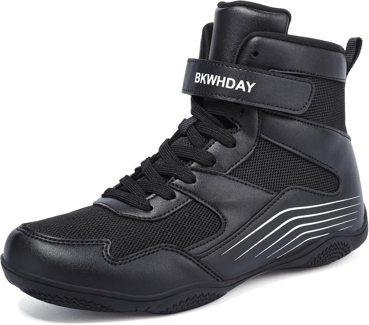 Kids Wrestling Shoes Lightweight Breathable Non Slip for Fitness