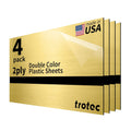 Metallic Looking Acrylic Sheet 12in x 24in 1/32 - Brushed Gold