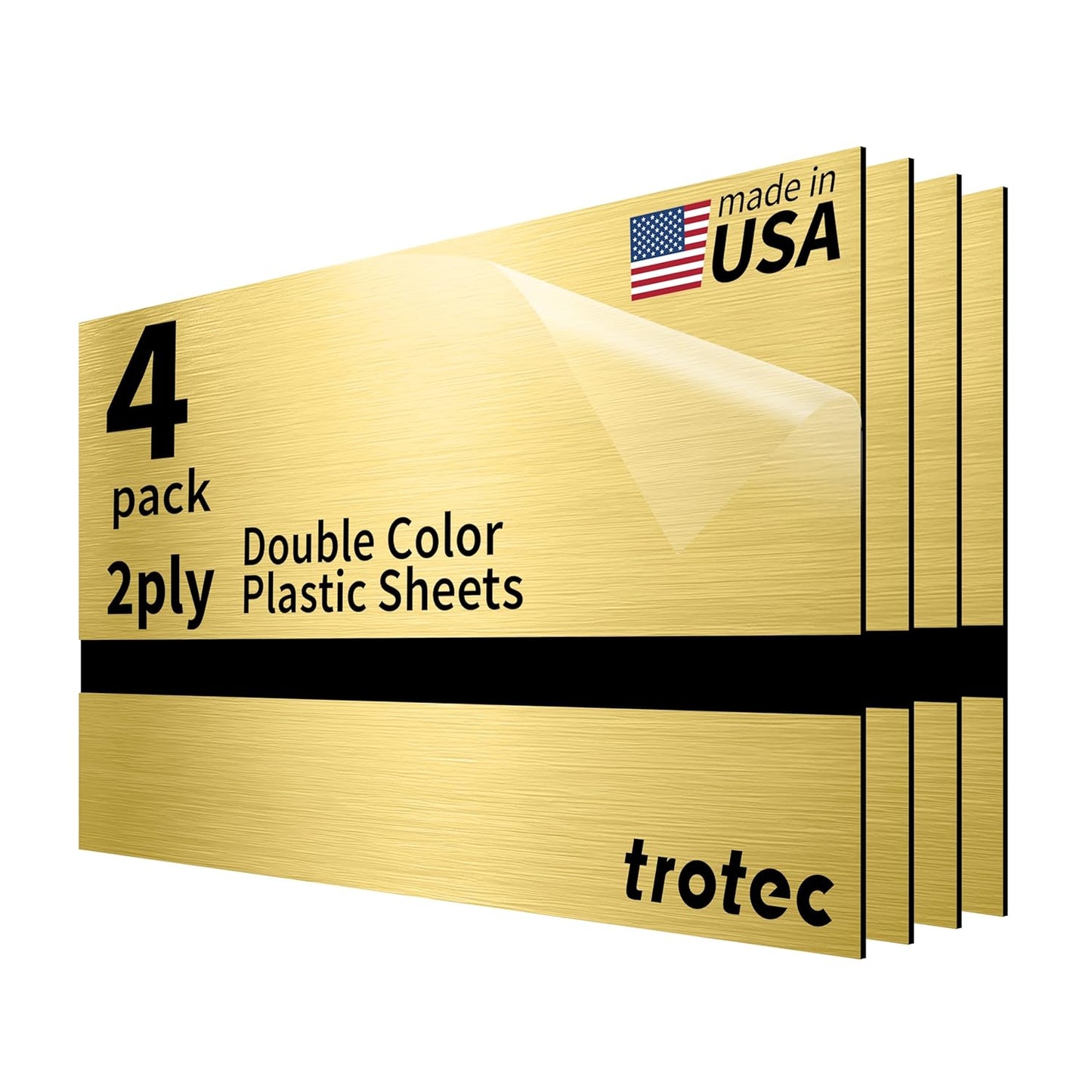 Trotec Metallic Looking Acrylic Sheet for Laser Engraving & Cutting