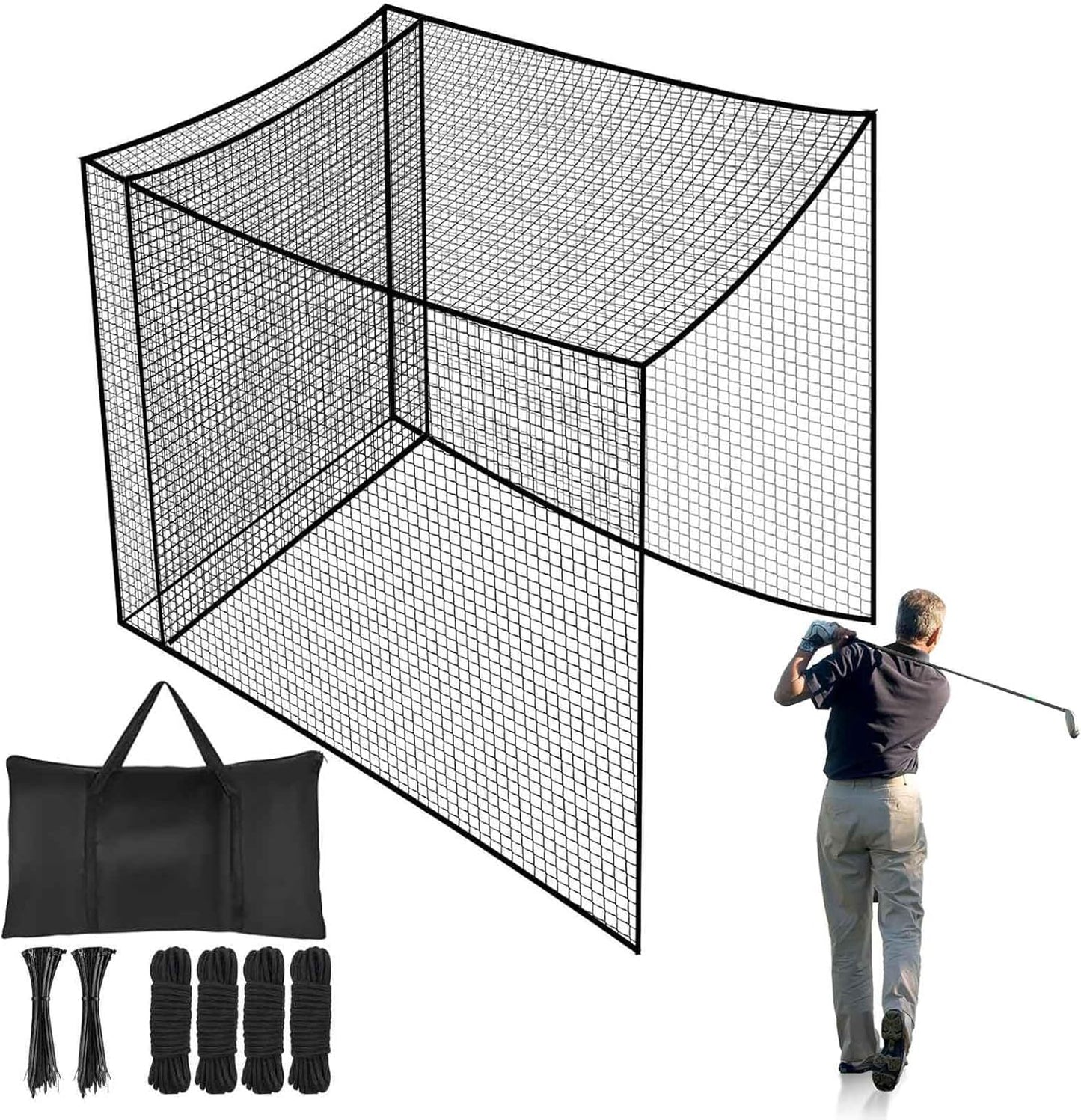LalaKoo Golf Cage Net - Improve Your Swing Anywhere!
