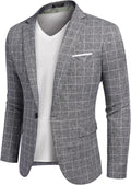 COOFANDY Men's Slim Fit One Button Blazer - Versatile Layer