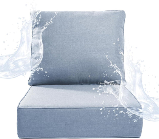6 inches Thicker Outdoor Chair Cushions Set for Ultimate Comfort
