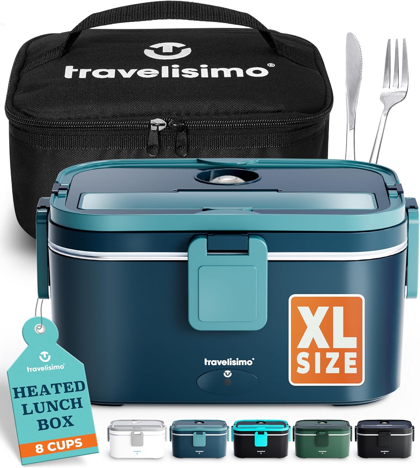 Extra-Large Electric Lunch Box for Adults - 1.8L Capacity