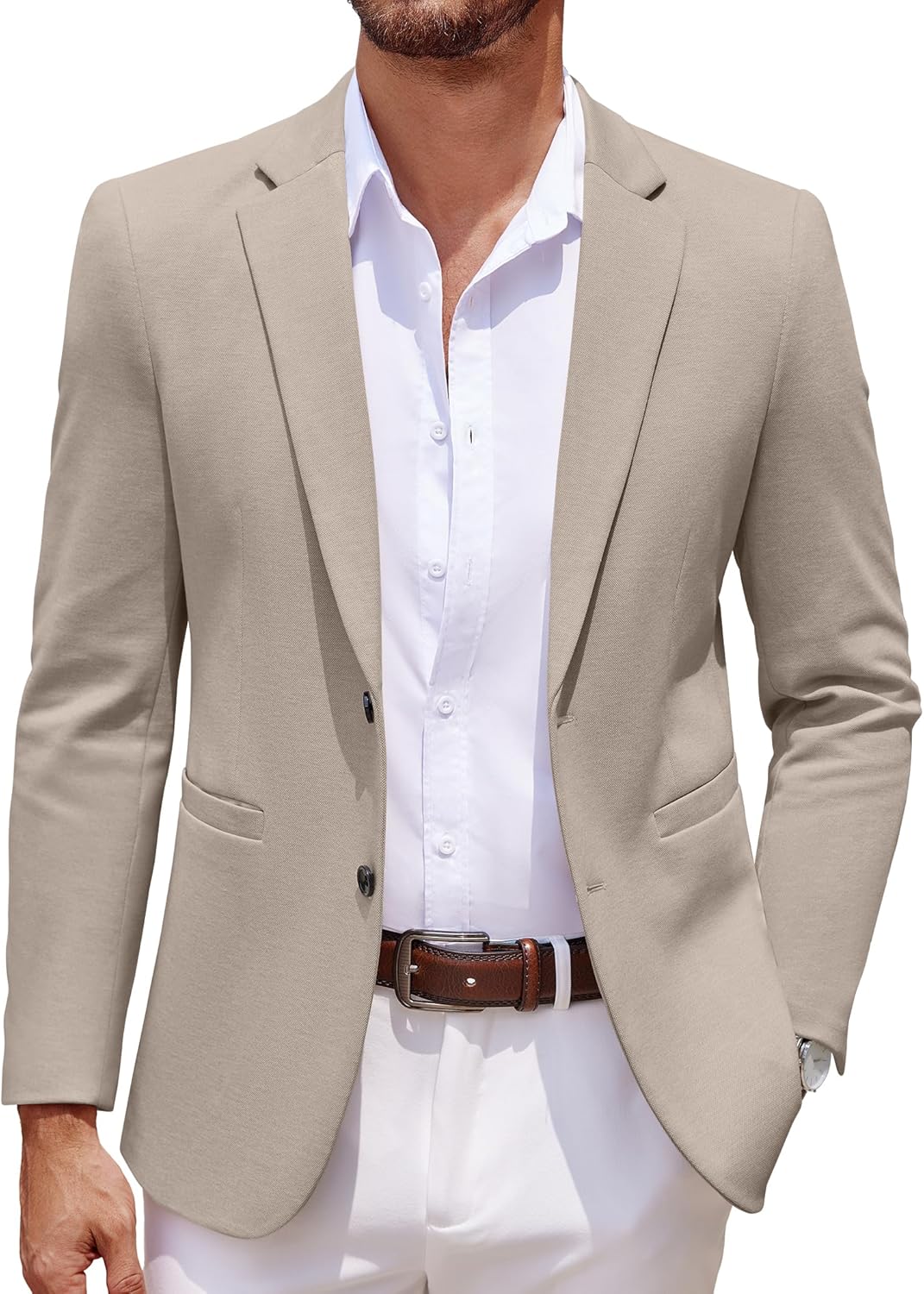 COOFANDY Men's Casual Knit Blazer for Stylish Everyday Wear