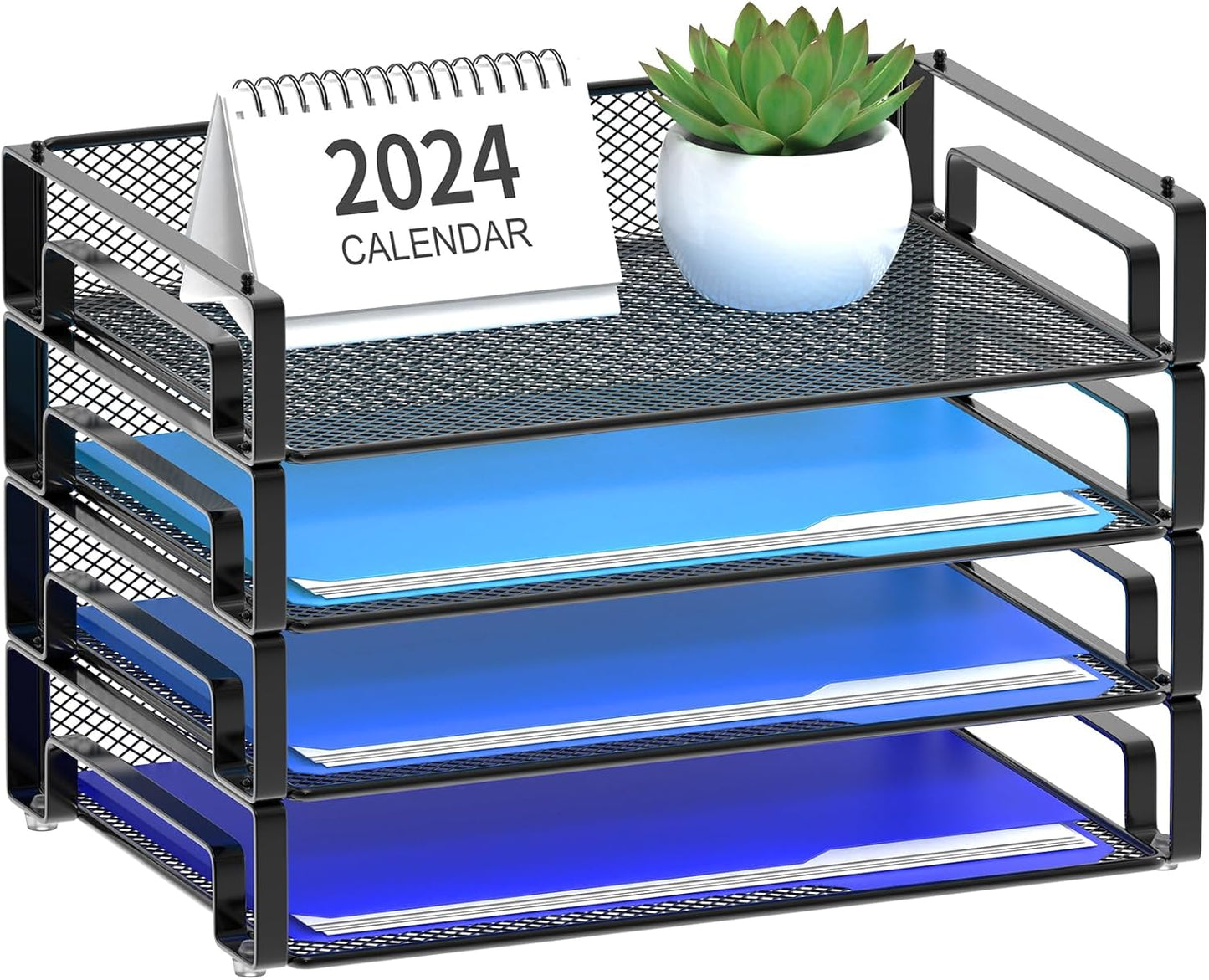 Effortlessly Organize with Samstar Stackable Paper Trays