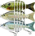 TRUSCEND Swimmax Multi-Jointed Swimbait for Bass and Trout - Realistic