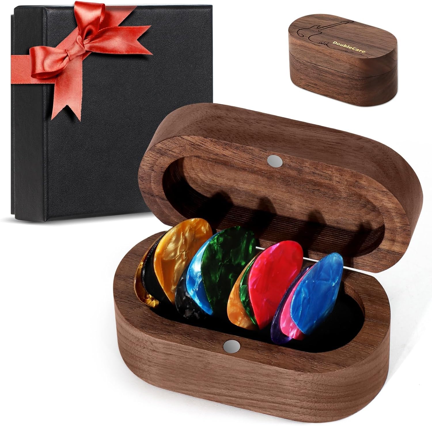 12 Celluloid Picks Set with Premium Case