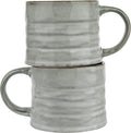KooK Glazed Coffee Mugs - Microwave & Dishwasher Safe - Set of 2