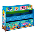 Baby Shark Deluxe 9 Bin Toy Organizer - Colorful Kids Storage