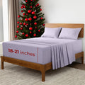 King Lavender Extra Deep Sheets - 4 PC Iconic Collection
