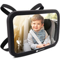 Large Shatterproof Baby Car Mirror - Wide 360 View for Rear Facing