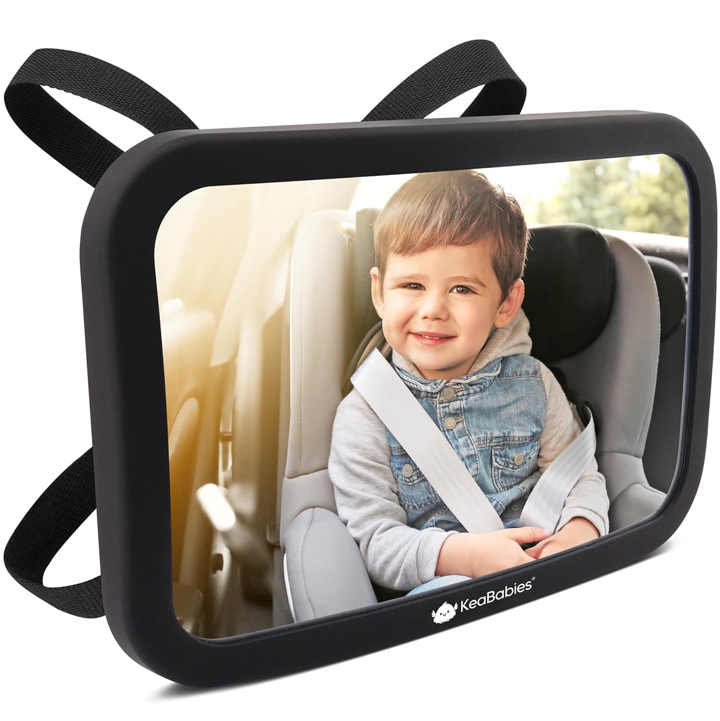 KeaBabies Shatterproof Baby Car Mirror - Safety First