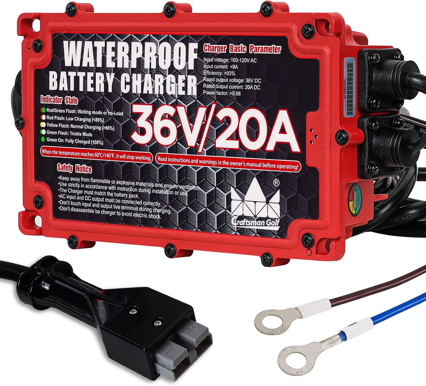 Efficient 36V EZGO Golf Cart Charger by Craftsman Golf