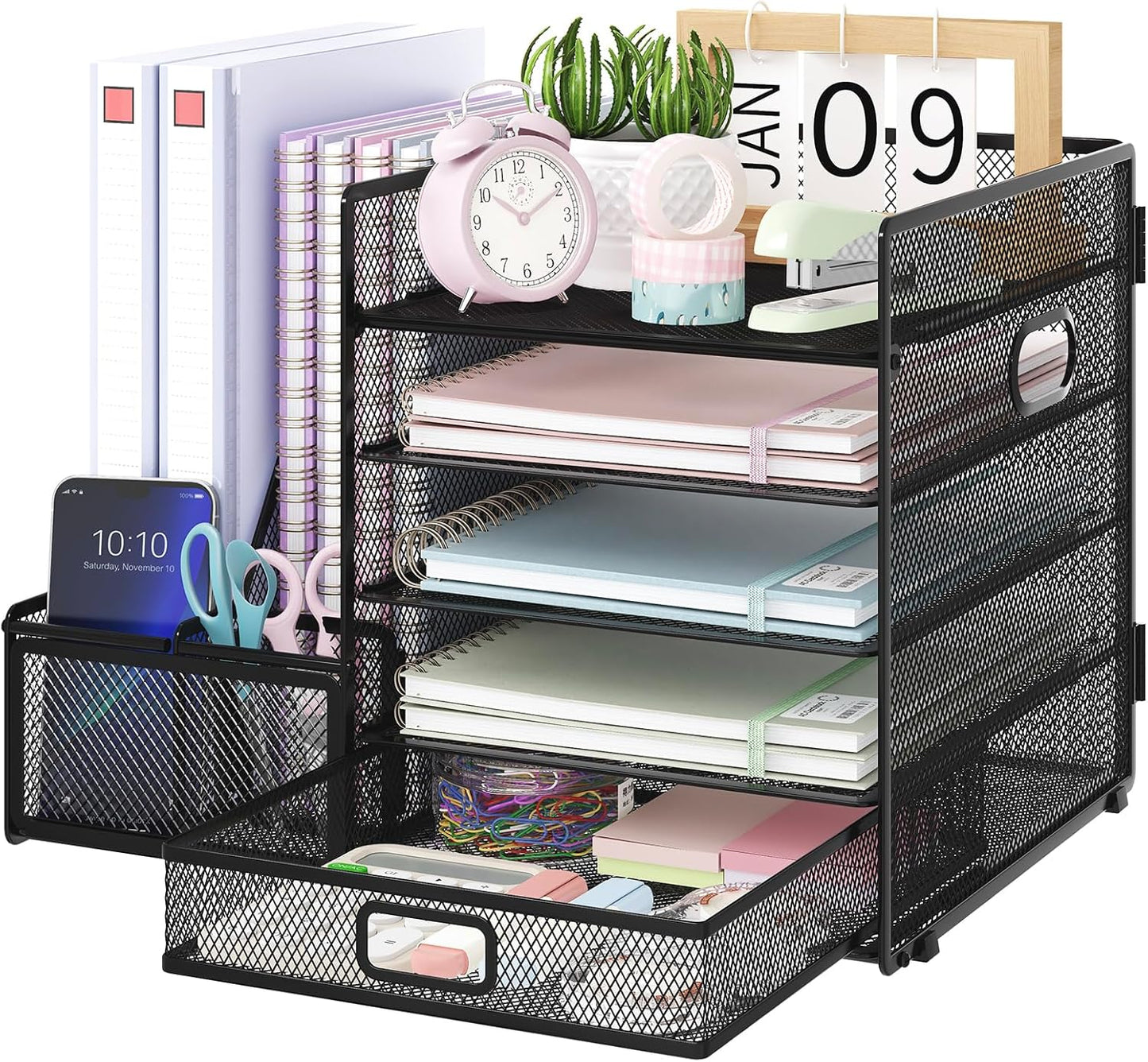 5-Tier Desk File Organizer: Streamline Your Workspace