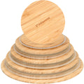 Glass Mixing Bowls Bamboo Lids - Set of 5 Lids for Glass Bowls