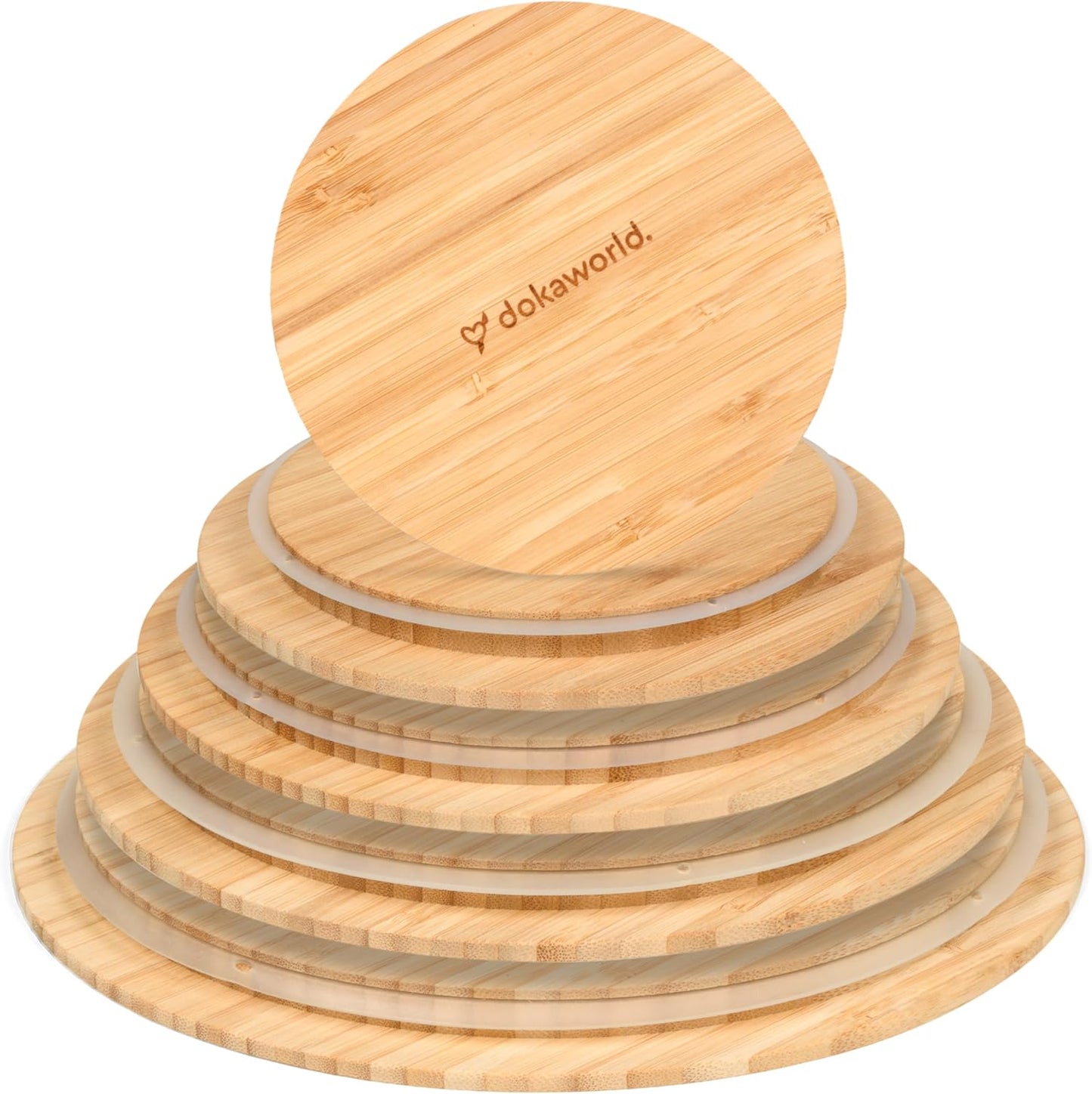 Glass Mixing Bowls with Bamboo Lids for Versatile Kitchen Use