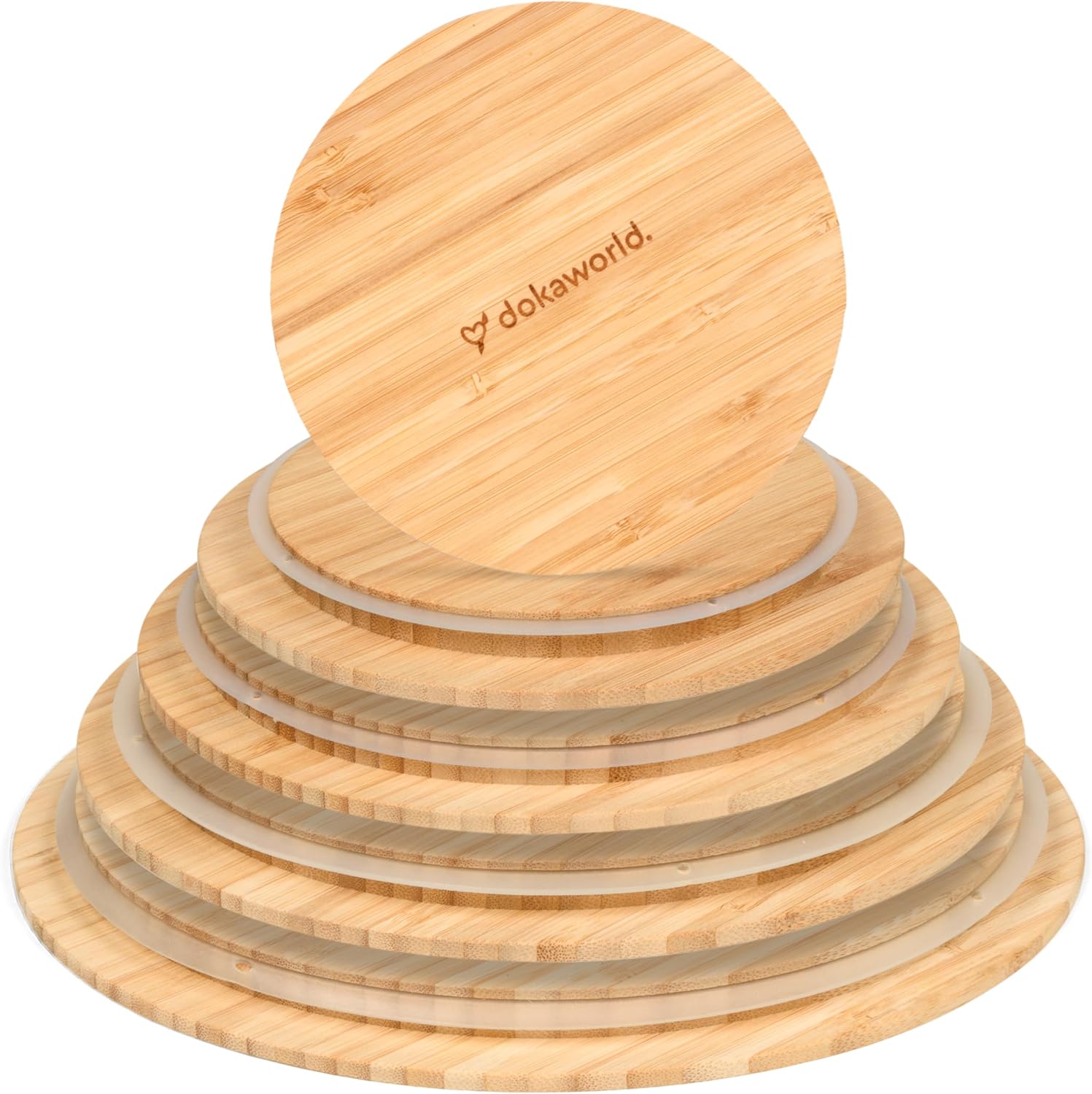 Glass Mixing Bowls with Bamboo Lids for Versatile Kitchen Use