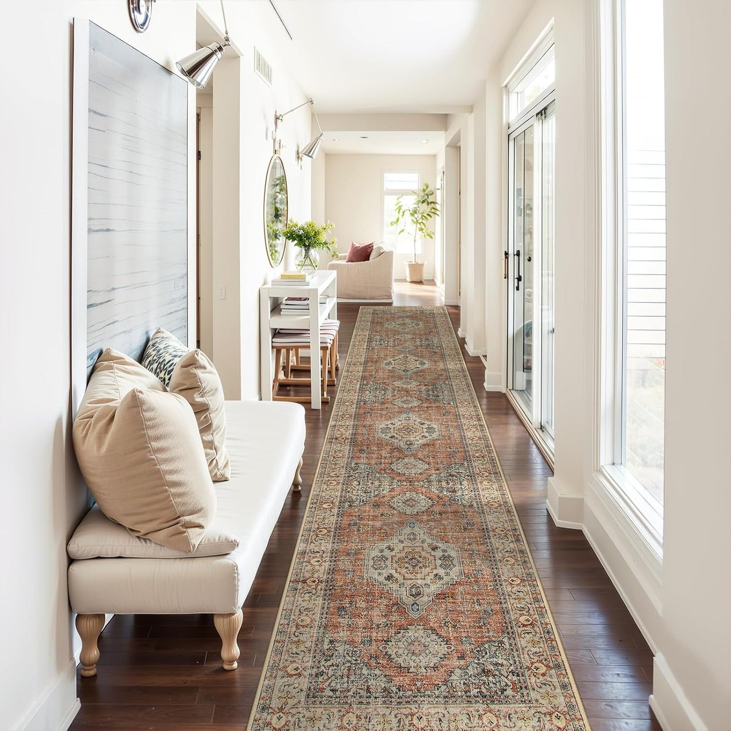 Lahome Oriental Kitchen Runners for Hallways, Soft Non-Slip Rug