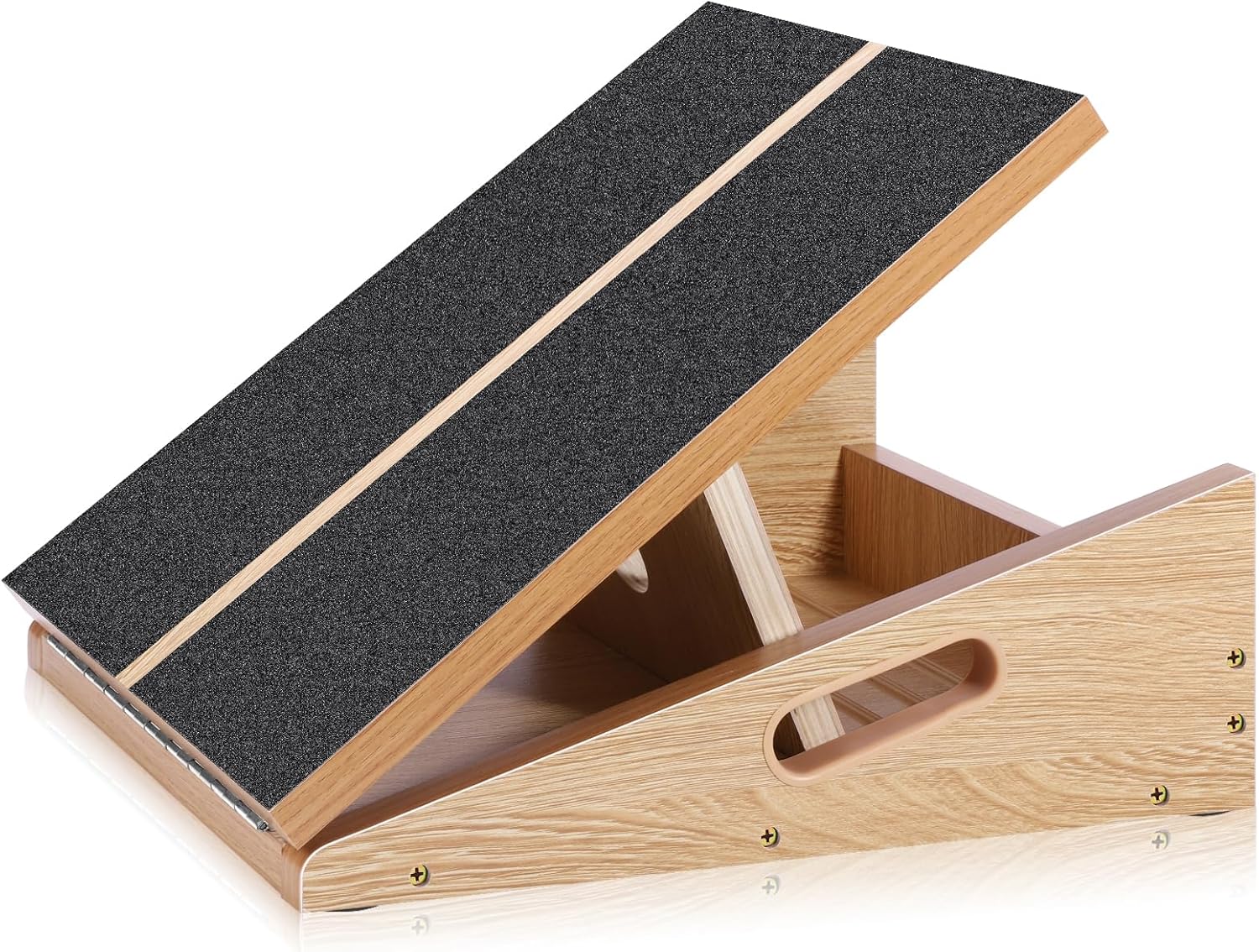 Adjustable Wooden Slant Board for Effective Calf Stretching