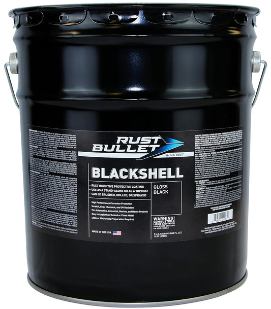 RUST BULLET BlackShell - Gloss Black 5 Gallon Rust Proofing Paint