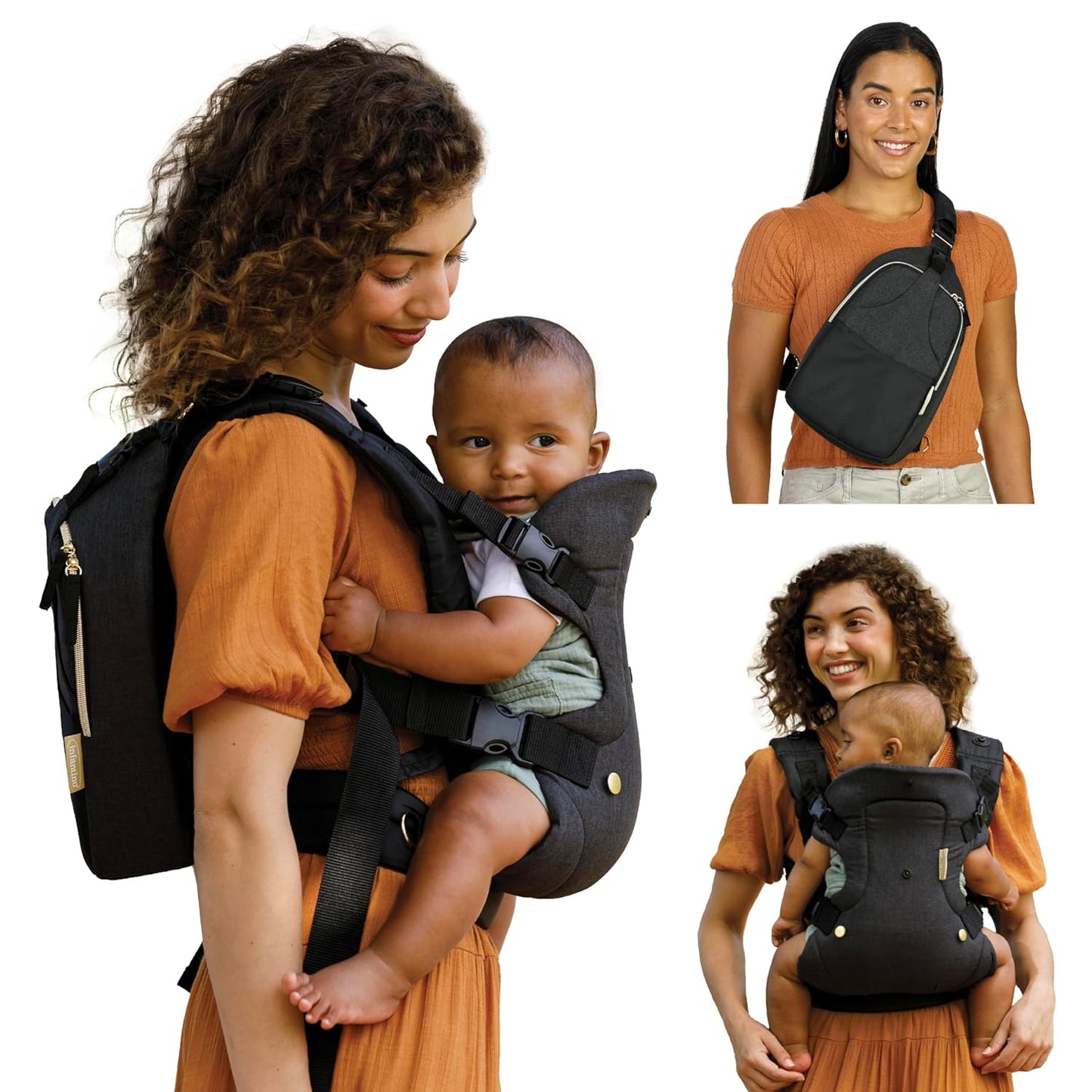 2-in-1 Infantino Carrier & Diaper Bag - Stylish & Convenient Combo!