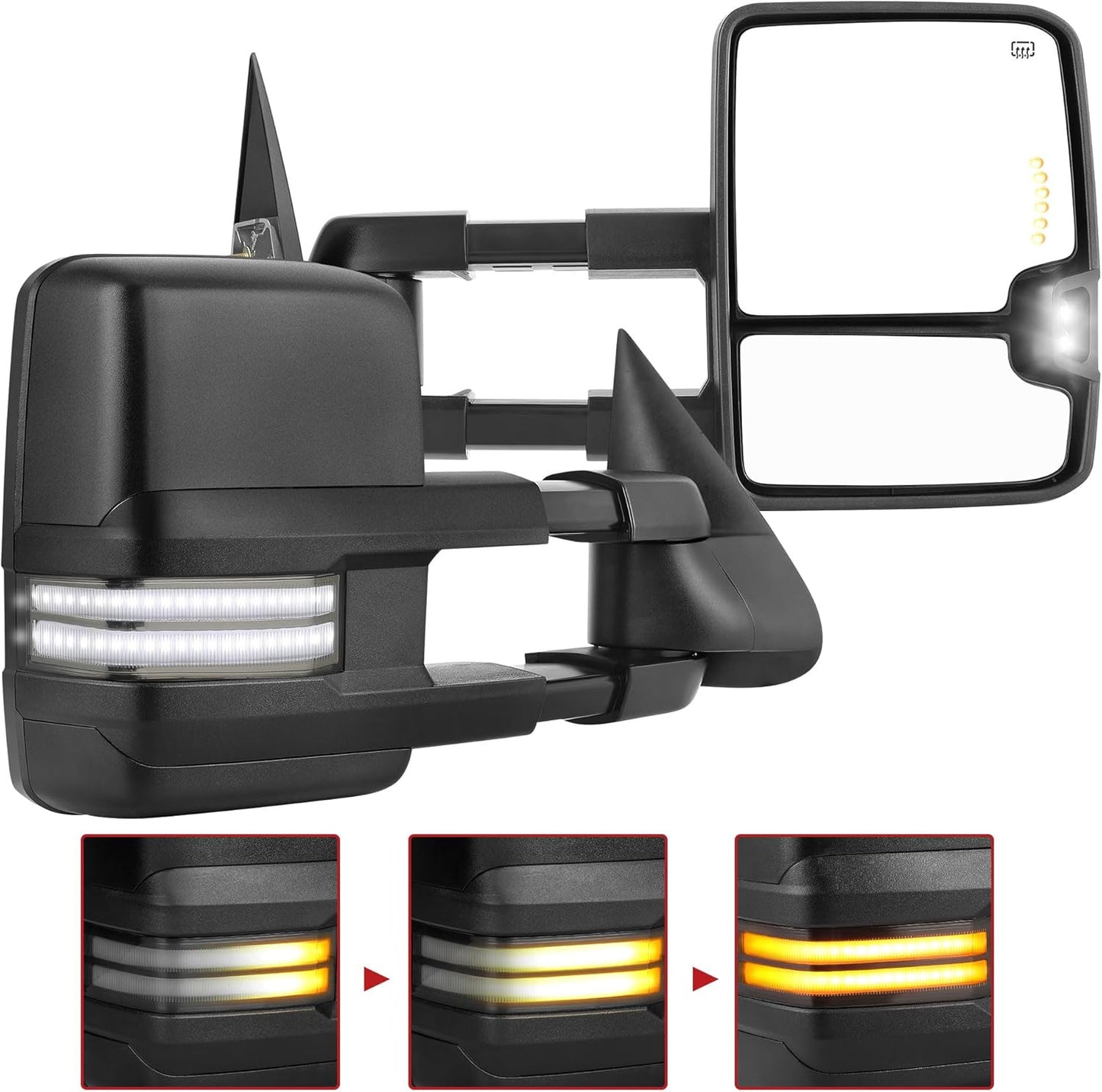 YITAMOTOR Towing Mirrors for 2003-2006 Silverado Sierra Models