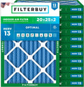 Filterbuy 20x25x2 Air Filter MERV 13 - Long Lasting Home Defense