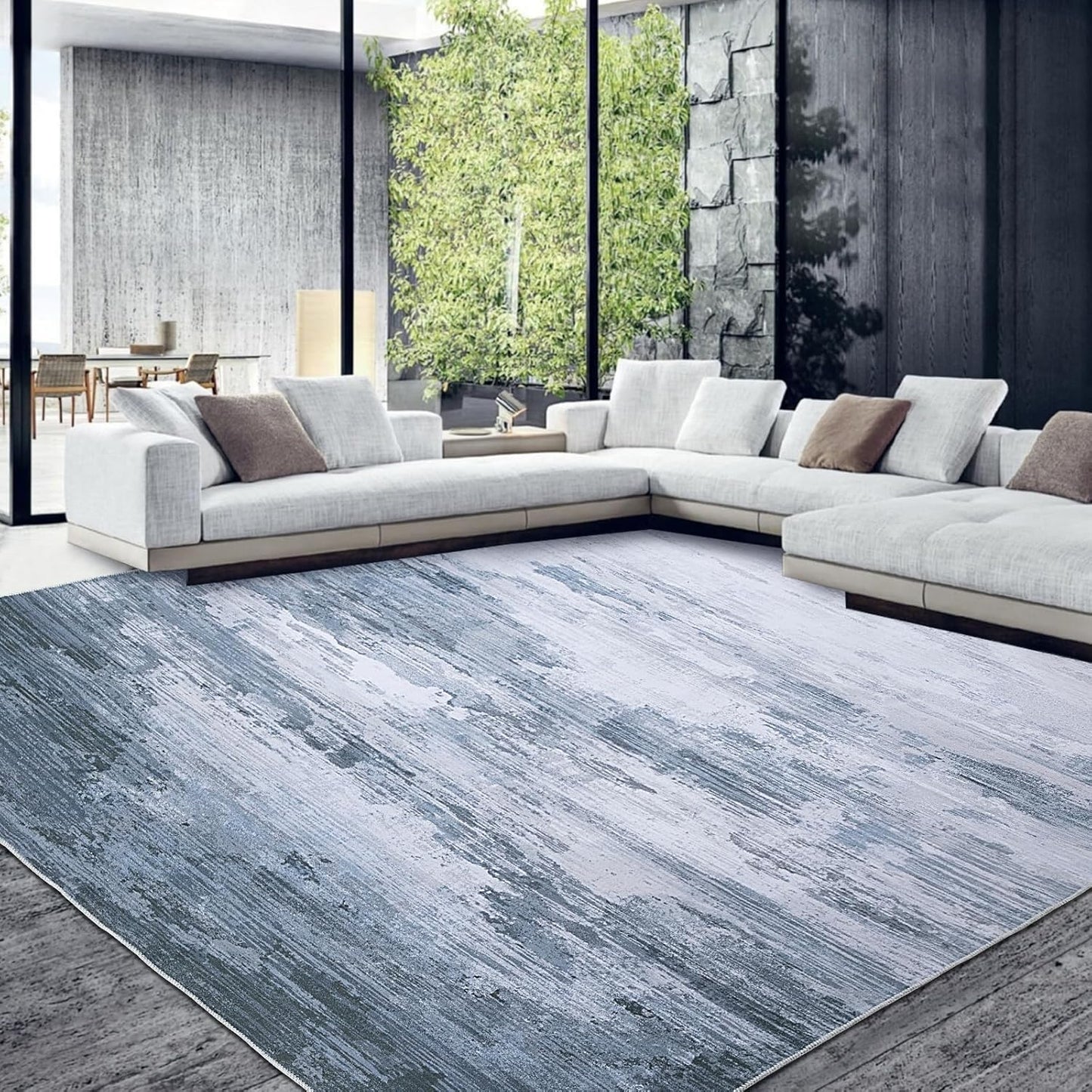HOMBYS 9x12 Modern Area Rug for Living Room and Bedroom